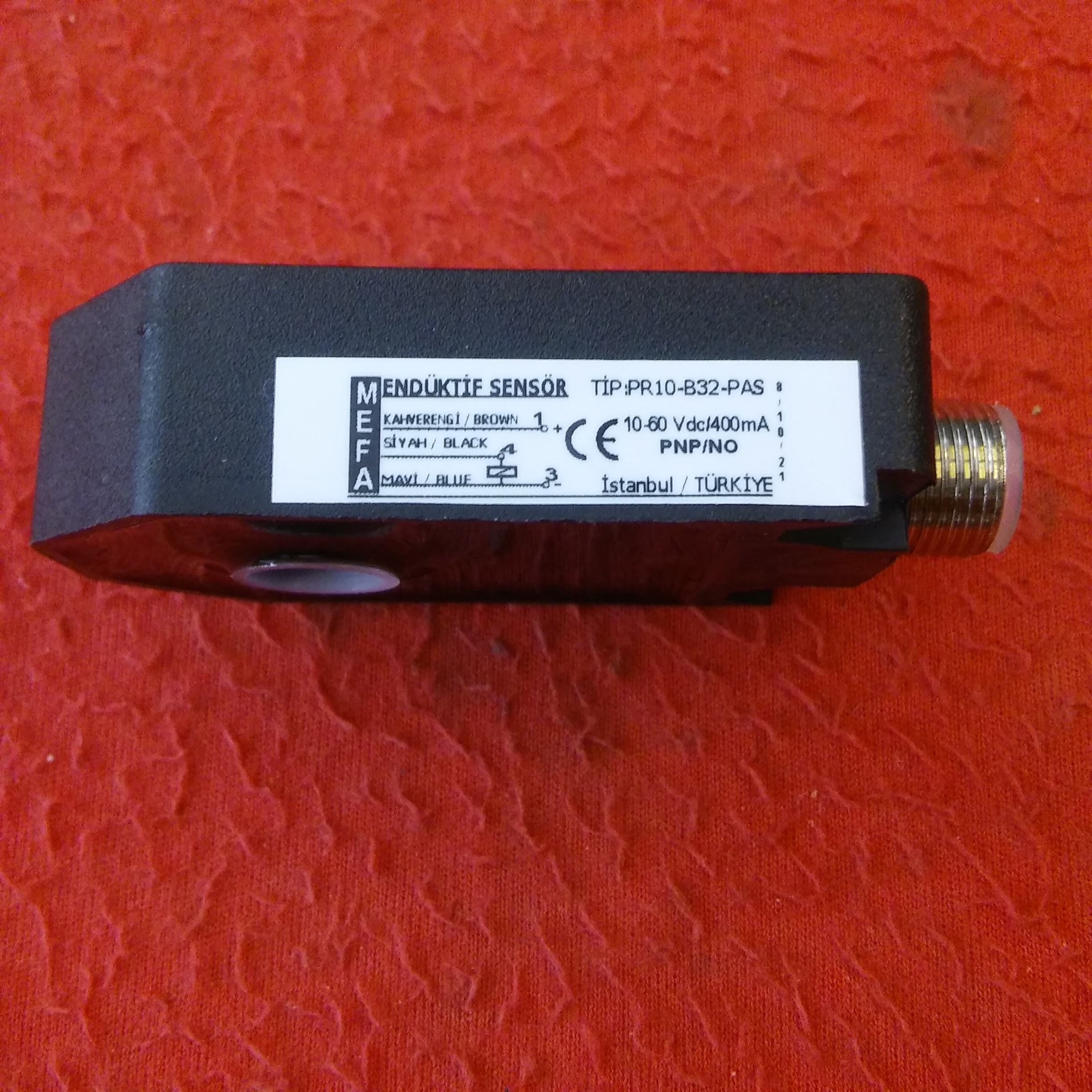 MEFA PR10-B32-PAS DELİKLİ ENDÜKTİF SENSÖR 10-60VDC 400MA 