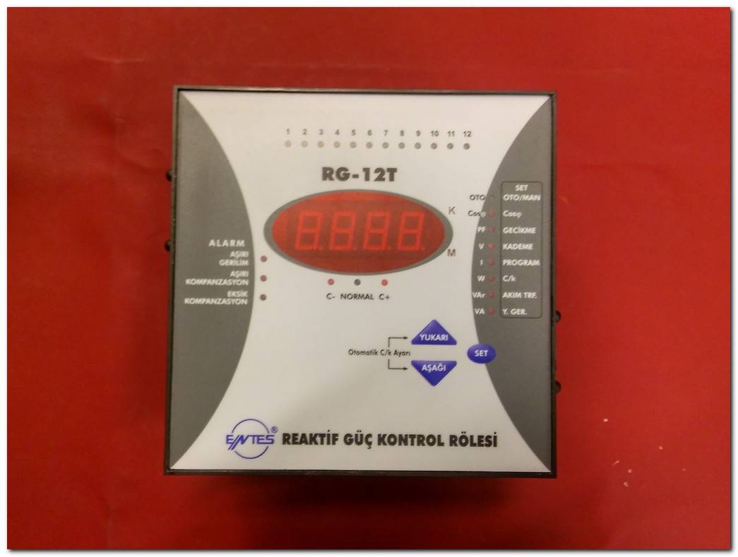 ENTES RG-12T RG12T RG 12T REAKTİF GÜÇ KONTROL RÖLESİ RG-T