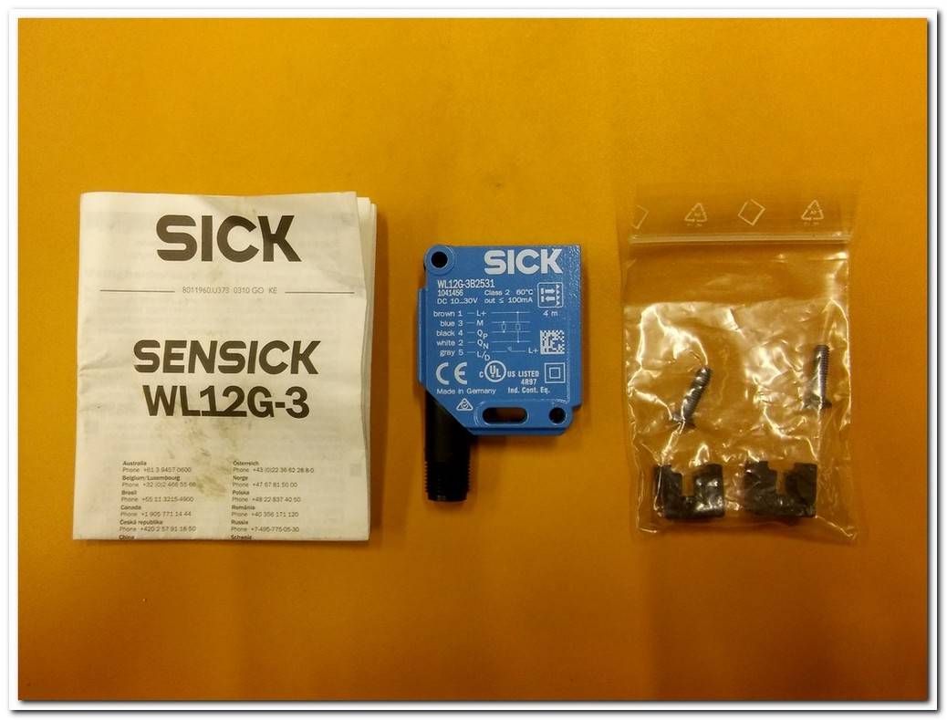 SICK WL12G-3B2531 1041456 1729 3512 SIFIR KUTULU FOTOSEL FOTOELEKTRİK SENSÖR