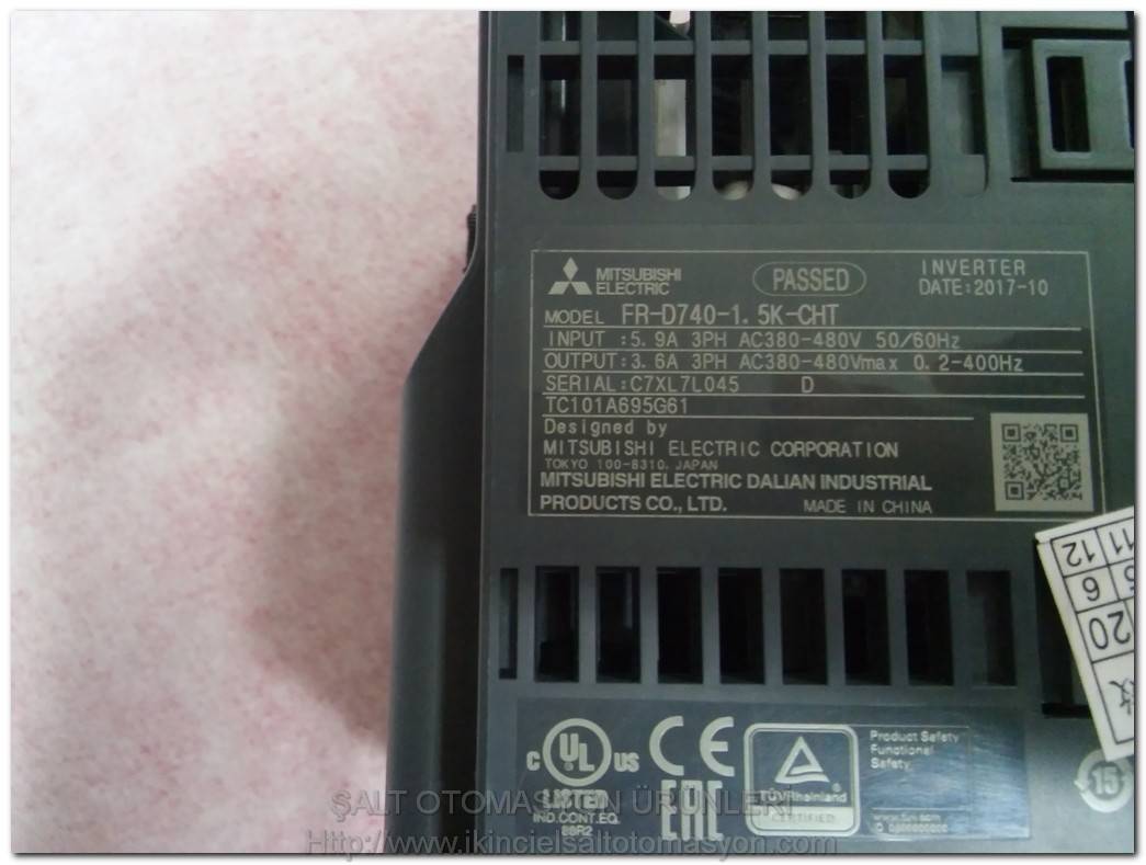 MITSUBISHI FR-D740-1.5K-CHT C7XL7L D700 1,5KW SÜRÜCÜ INVERTER