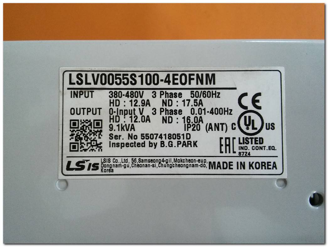 LS S 100 LSLV0055S100-4E0FNM 5,5KW-7,5KW SÜRÜCÜ INVERTER