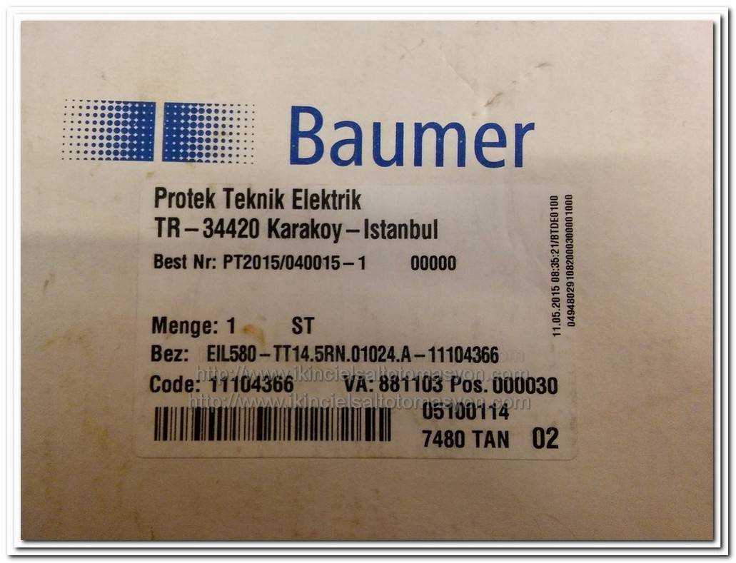 BAUMER EIL580-TT14.5RN.01024.A-11104366 SIFIR KUTULU ENCODER