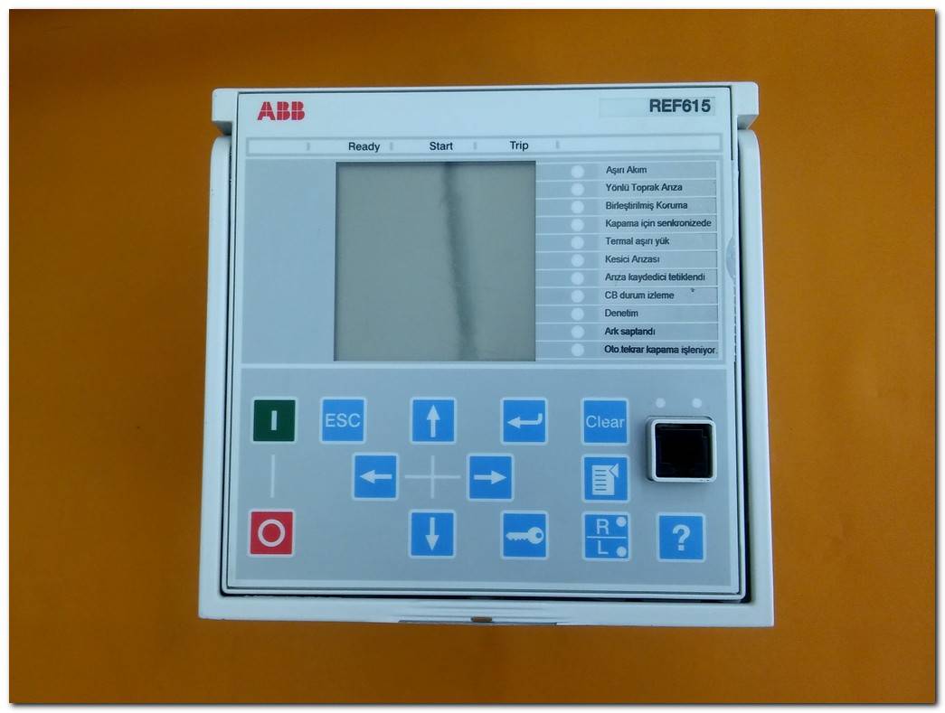 ABB REF615 REF615E G COM0032 AIM0006 FİBER KORUMA VE KONTROL  X100 X110 X120 X130 X1/LAN1 