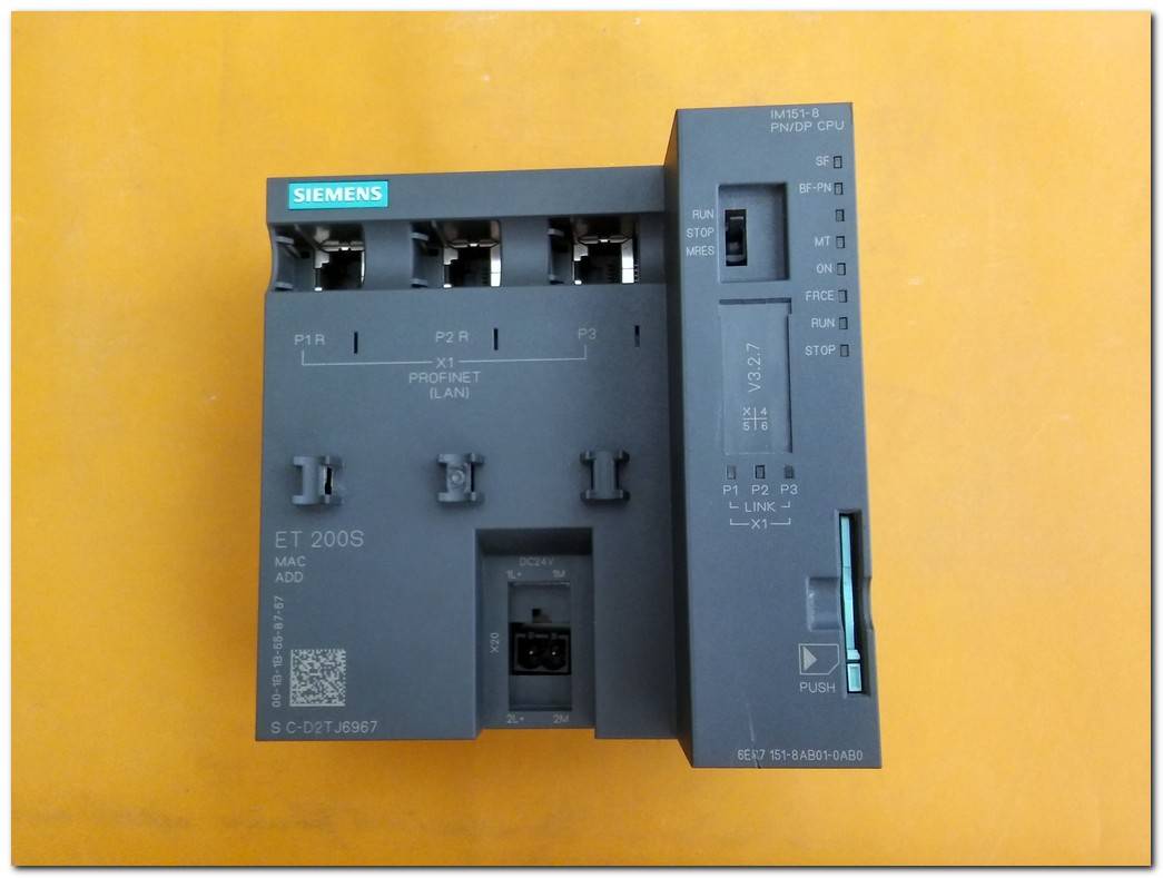 SIEMENS 6ES7 151-8AB01-0AB0 ET 200S IM151-8 PN-DP CPU SIMATIC S7 PLC