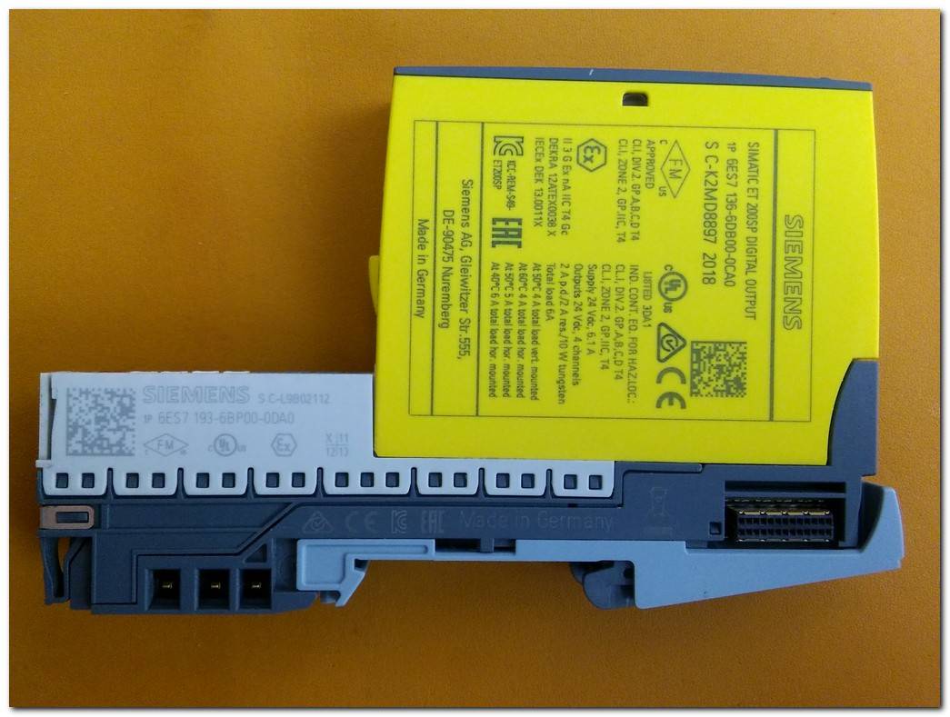 SIEMENS 6ES7 193-6BP00-0DA0 S C-L9B02112 SIMATIC ET 200SP PLC TERMİNALİ