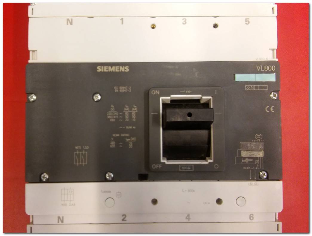 SIEMENS 3VL9680-7EE40 VL800 800A 3VL800 VL800A 4 KUTUPLU TMŞ