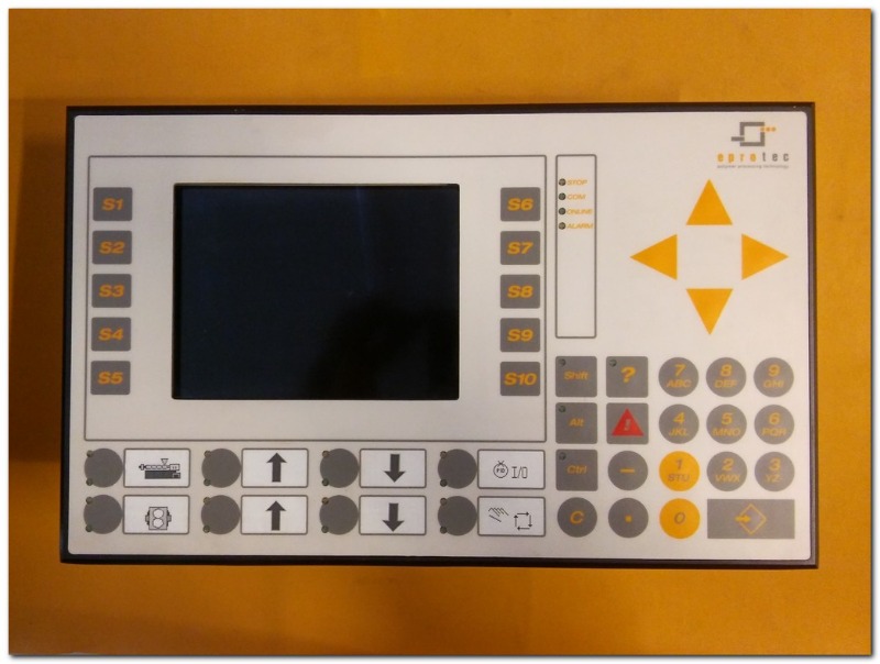 RESOTEC 90 919,02 H37-0104 9091902 EPROTECPOLYMER PROCESSİNG TECHNOLOGY HMI OPERATÖR PANEL