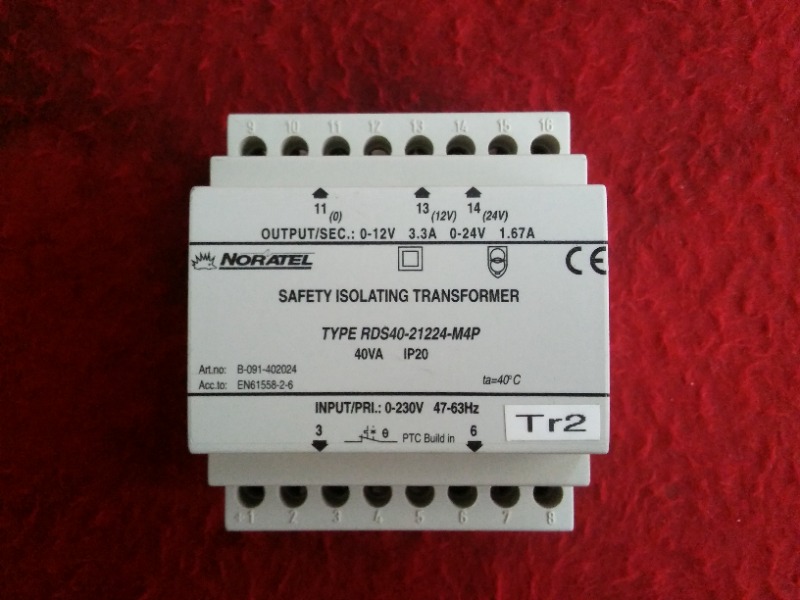 NORATEL RDS40-21224-M4P SAFETY ISOLATING TRANSFORMER GÜVENLİK İZOLASYON TRANSFORMATÖRLERİ