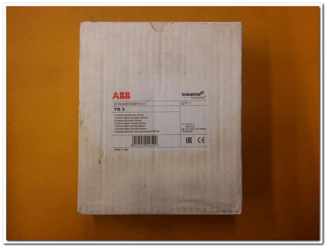 ABB TR3 TR 3 2CSG080100R1211 SIFIR KUTULU TROİD AKIM TRAFOSU