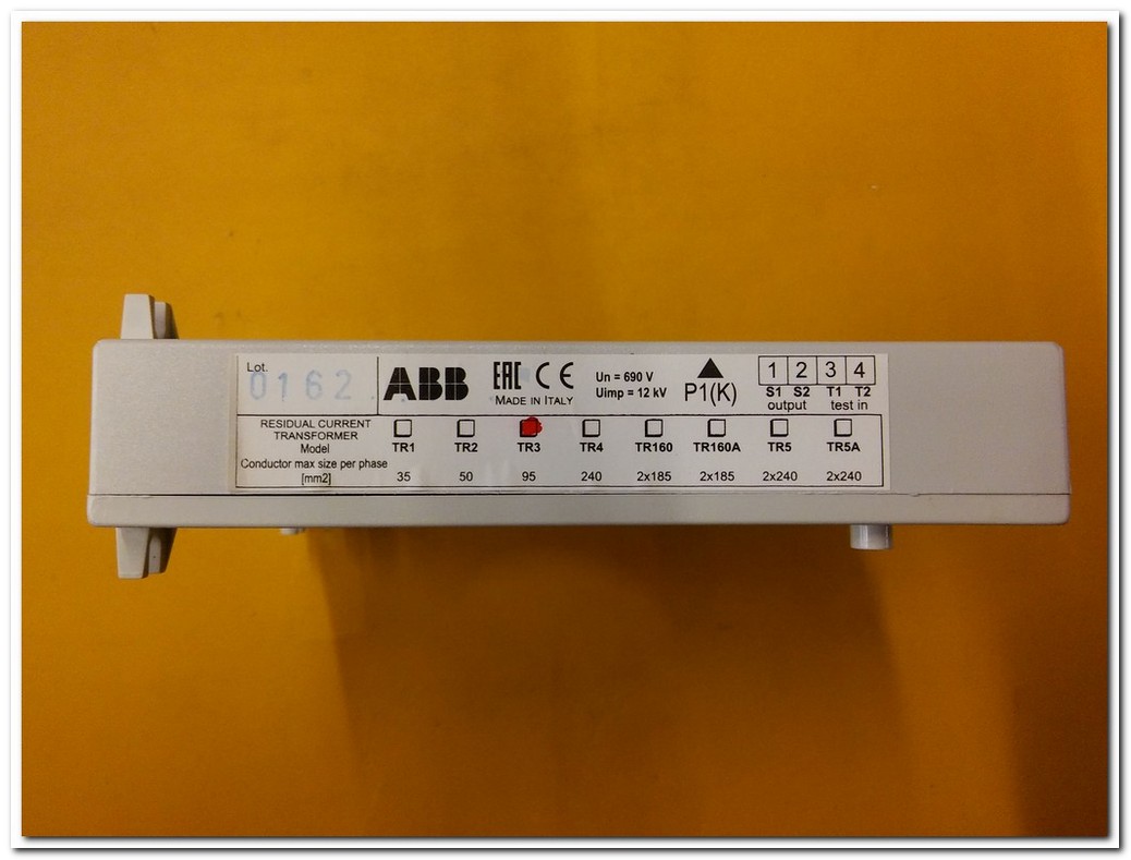 ABB TR3 TR 3 2CSG080100R1211 SIFIR KUTULU TROİD AKIM TRAFOSU