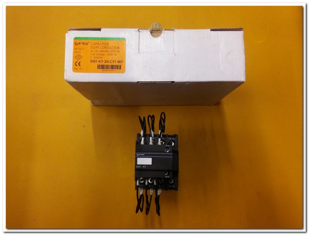 ENTES ENT-KT-20-C11 M7 CAPACITOR DUTY CONTACTOR SIFIR KUTULU KONDANSATÖR GÖREV KONTAKTÖRÜ