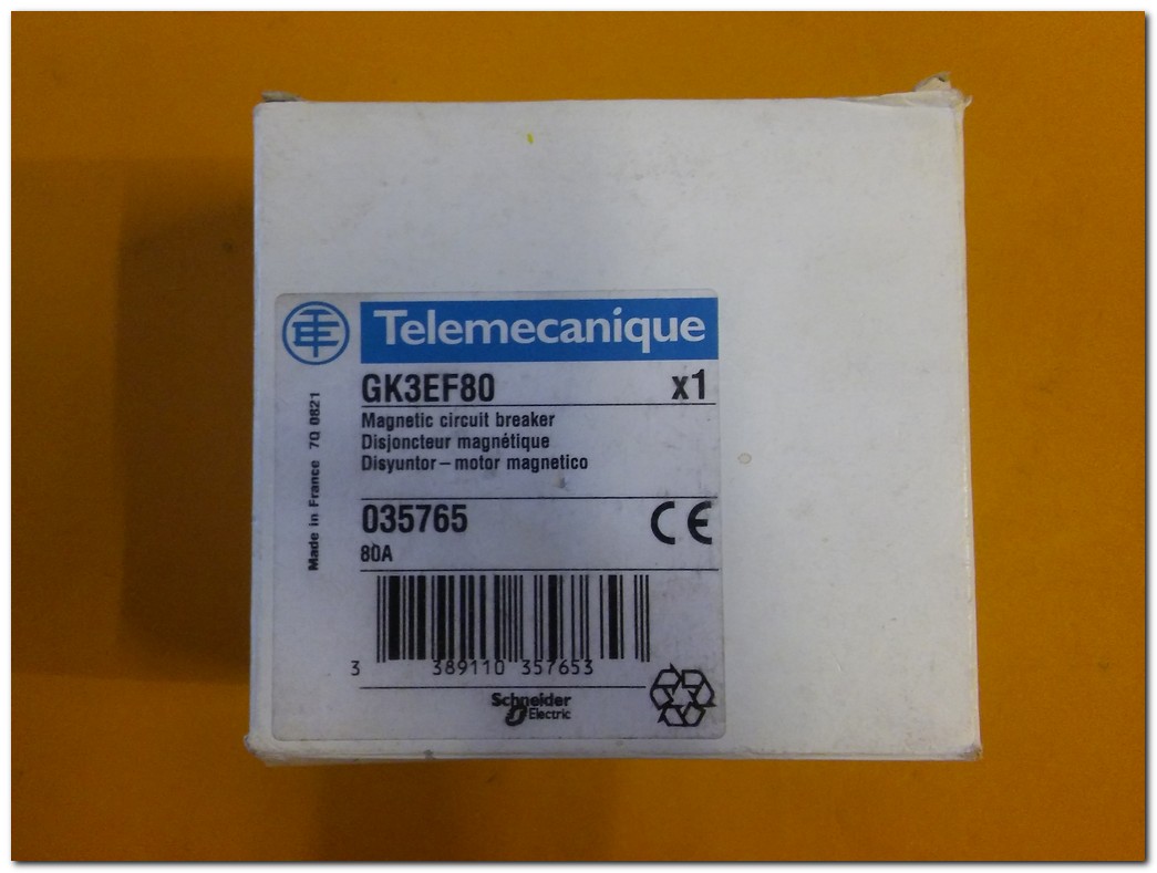 TELEMECANIQUE GK3-EF80 80A SIFIR KUTULU GK3EF80 ŞALTER TİPİ MOTOR KORUMA