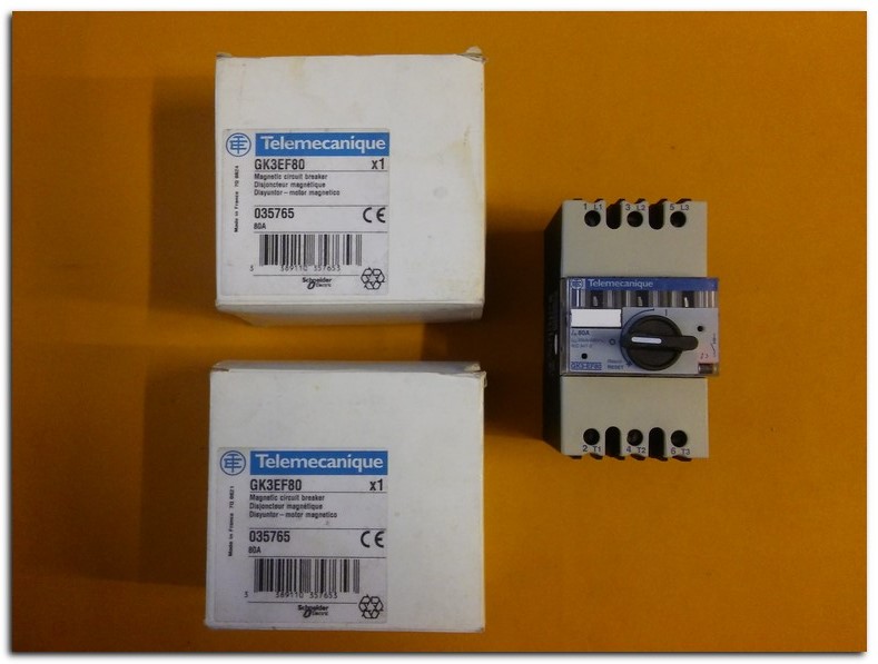 TELEMECANIQUE GK3-EF80 80A SIFIR KUTULU GK3EF80 ŞALTER TİPİ MOTOR KORUMA
