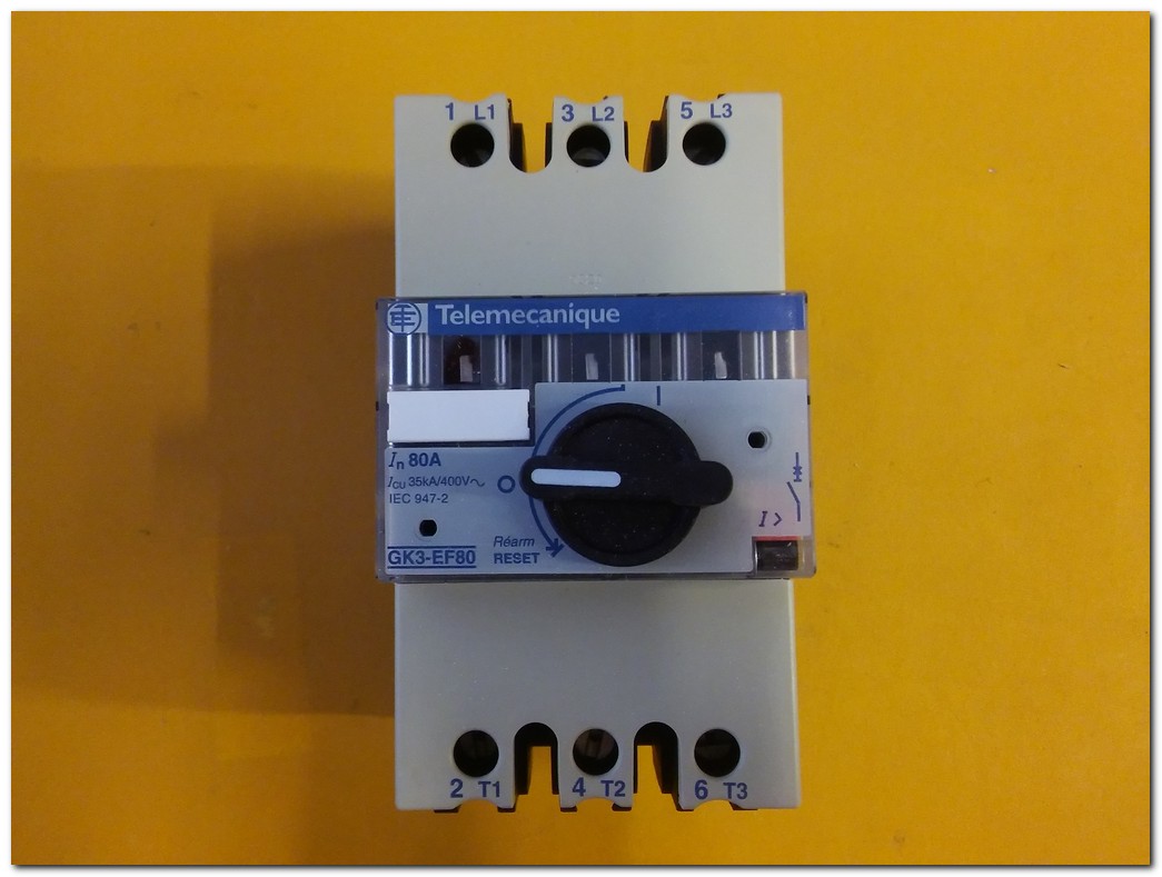 TELEMECANIQUE GK3-EF80 80A SIFIR KUTULU GK3EF80 ŞALTER TİPİ MOTOR KORUMA