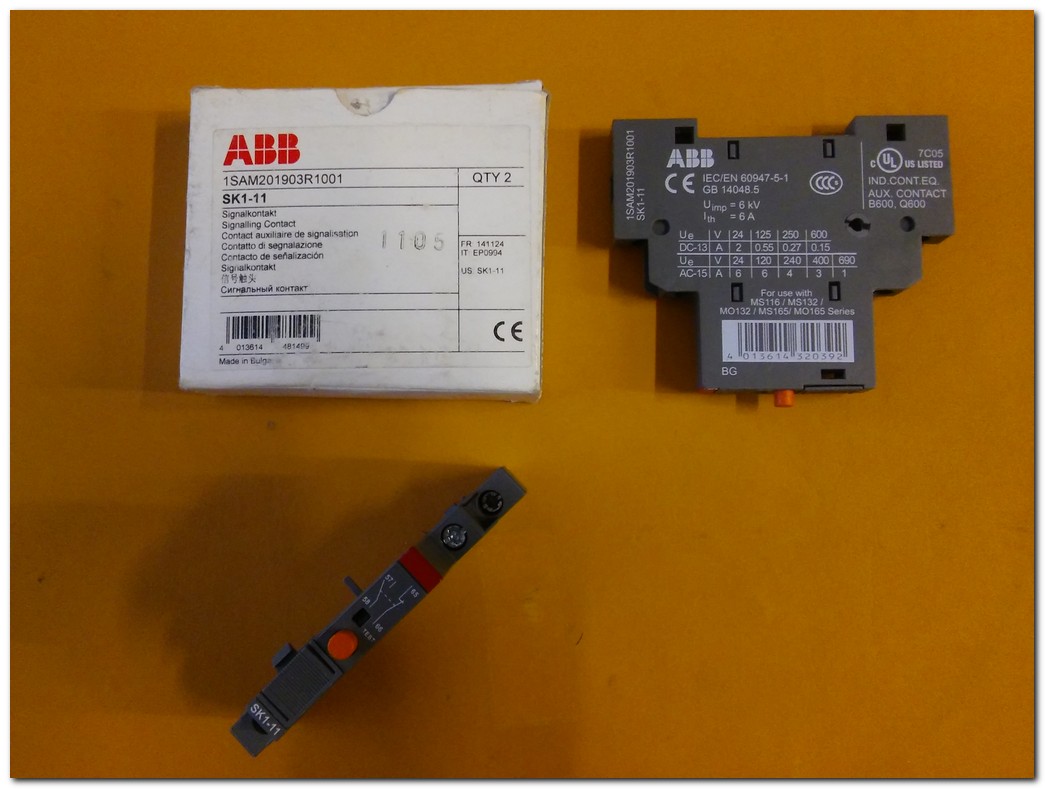 ABB SK1-11 SIFIR KUTULU SİGNALLİNG CONTACT 1SAM201903R1001 SİNYAL KONTAĞI