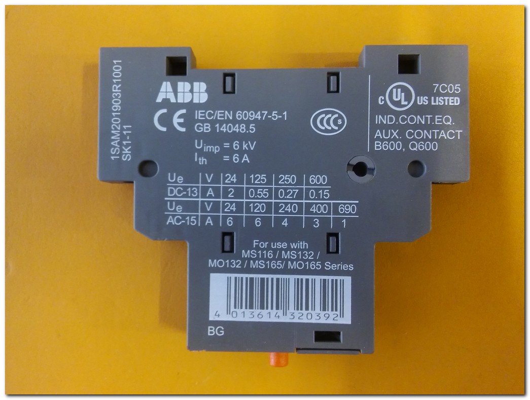 ABB SK1-11 SIFIR KUTULU SİGNALLİNG CONTACT 1SAM201903R1001 SİNYAL KONTAĞI