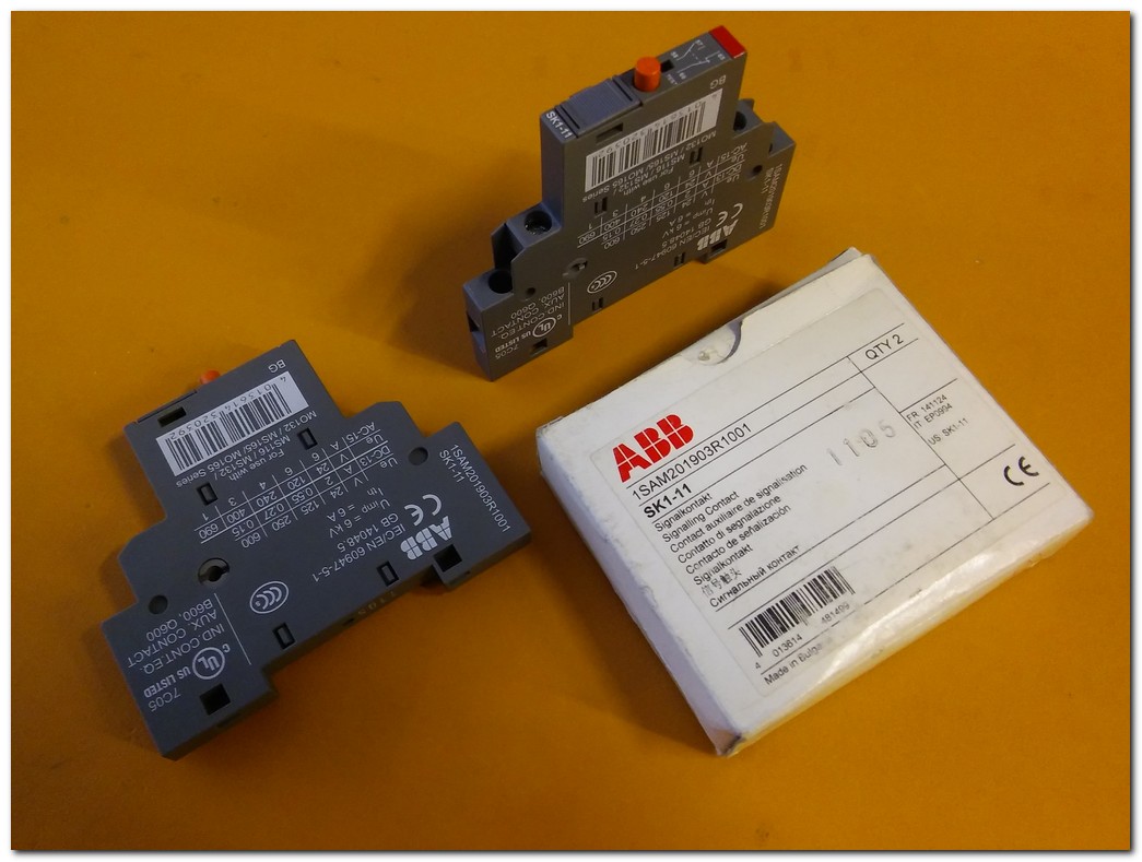 ABB SK1-11 SIFIR KUTULU SİGNALLİNG CONTACT 1SAM201903R1001 SİNYAL KONTAĞI