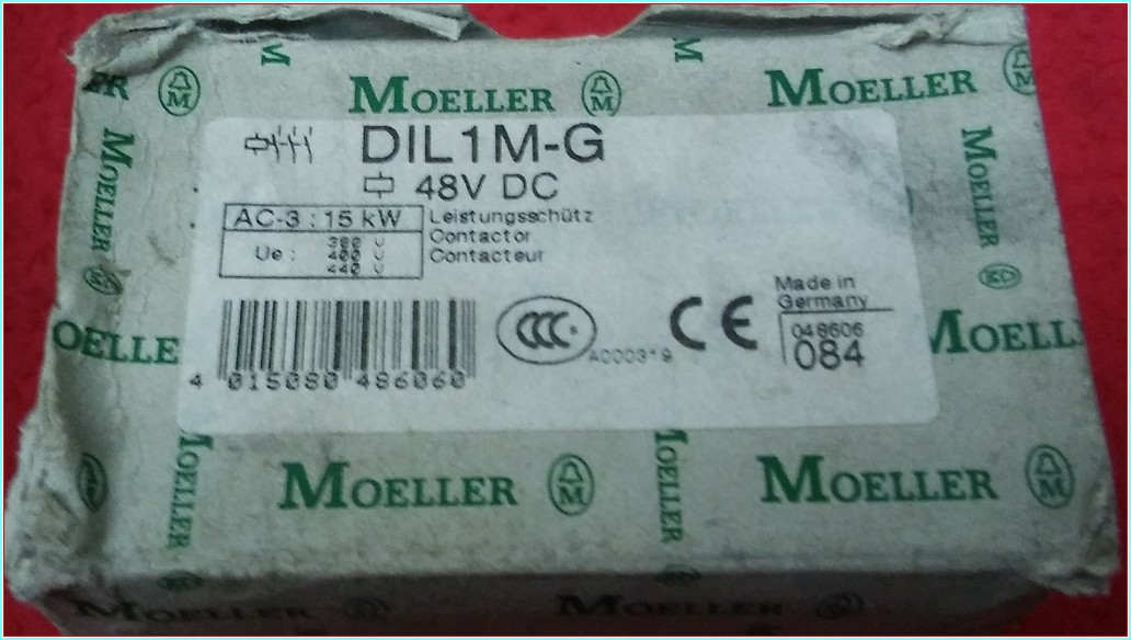 MOELLER DIL1M-G 15 KW 48VDC SIFIR KUTULU KONTAKTÖR