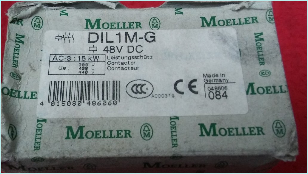 MOELLER DIL1M-G 15 KW 48VDC SIFIR KUTULU KONTAKTÖR