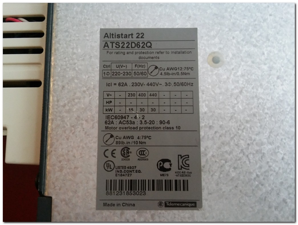SCHNEİDER ATS22D62Q 30KW SÜRÜCÜ ATS22 30KW ALTİSTART 22 30 KW INVERTER