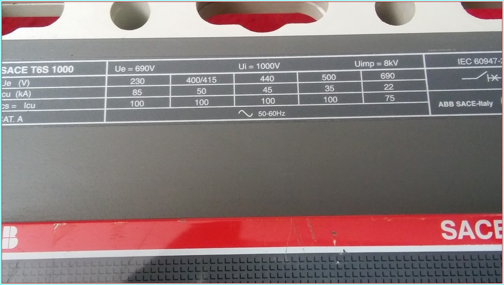 ABB SACE T6S 1000 1000A 4 KUTUPLU TMŞ
