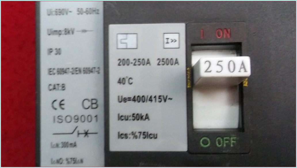 SAYPORT SH1S-250L 250A 4 KUTUPLU AÇTIRMA BOBİNLİ TMŞ