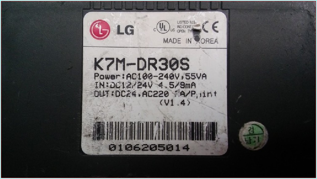 LG K7M-DR30S MASTER-K MASTER-K PROGRAMMABLE LOGIC CONTROLLER