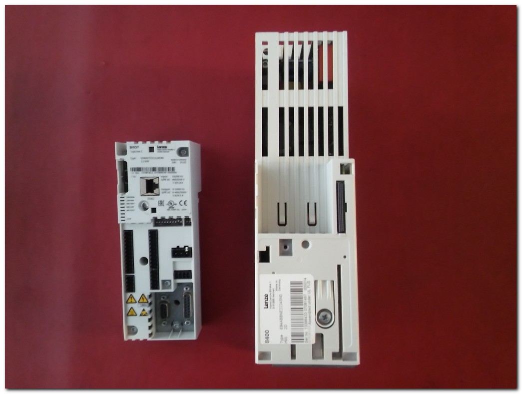LENZE E84ABBNE2224SN0 VE LENZE E84AVTCE2224SX0 E84ABCTC0000SN0 8400 CONTROL UNIT -  2,2KW SÜRÜCÜ VE MODÜL TAKIM