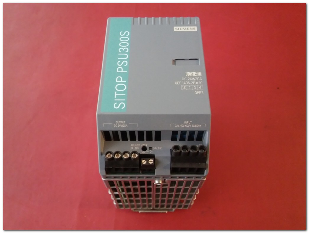 SIEMENS 6EP1436-2BA10 SITOP PSU300S POWER SUPPLY 24V 20A GÜÇ KAYNAĞI