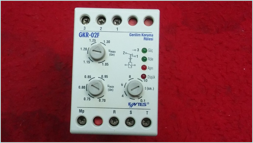 ENTES GKR-02F GERİLİM KORUMA RÖLESİ