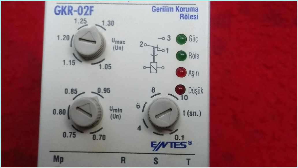 ENTES GKR-02F GERİLİM KORUMA RÖLESİ