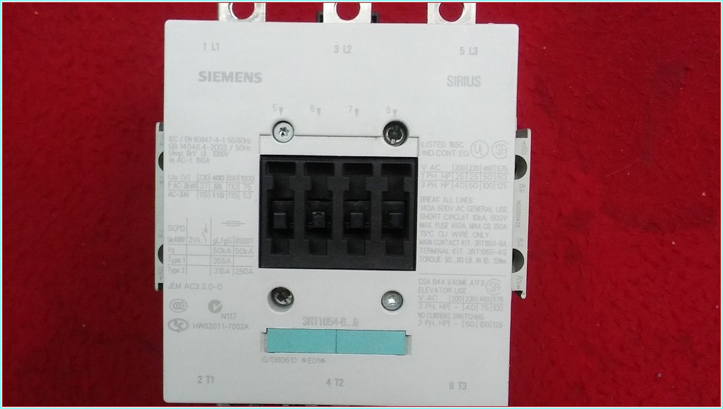 SIEMENS 3RT1054-6AP36 55KW 115A KONTAKTÖR