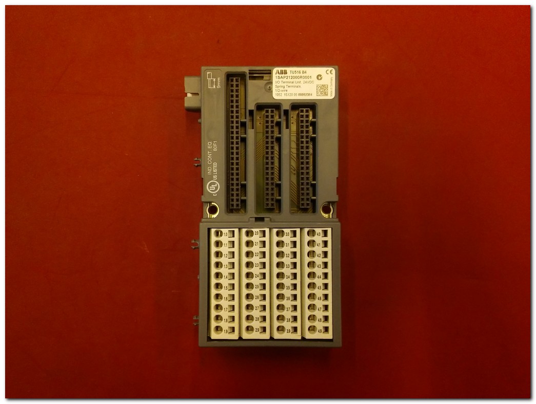 ABB TU516 B4 1SAP212000R0001 I-O SIFIR KUTULU TERMINAL UNIT 24VDC PLC