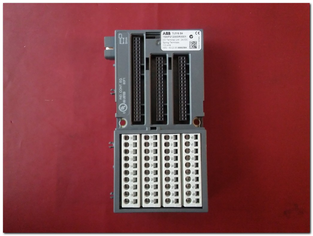 ABB TU516 B4 1SAP212000R0001 I-O SIFIR KUTULU TERMINAL UNIT 24VDC PLC