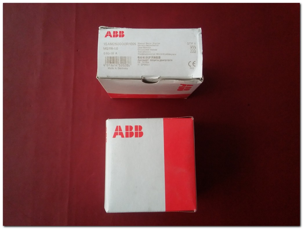 ABB MS116-1.0 1SAM250000R1005 0,63-1,0A SIFIR KUTULU MOTOR KORUMA