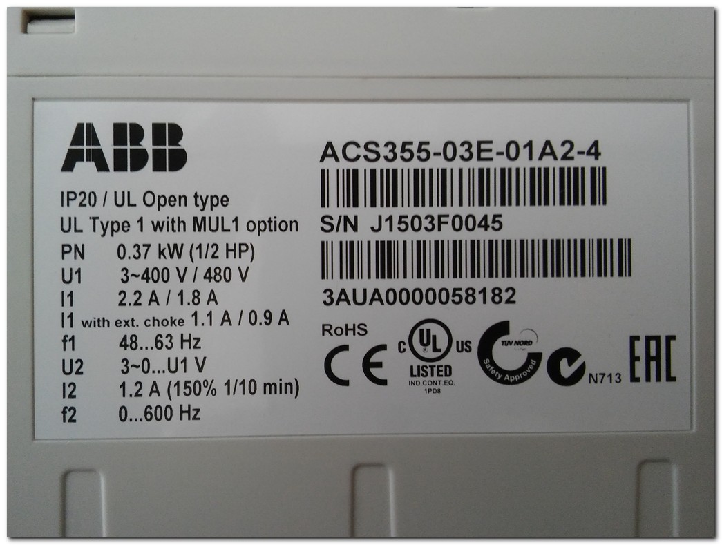 ACS355-03E-01A2-4 ABB