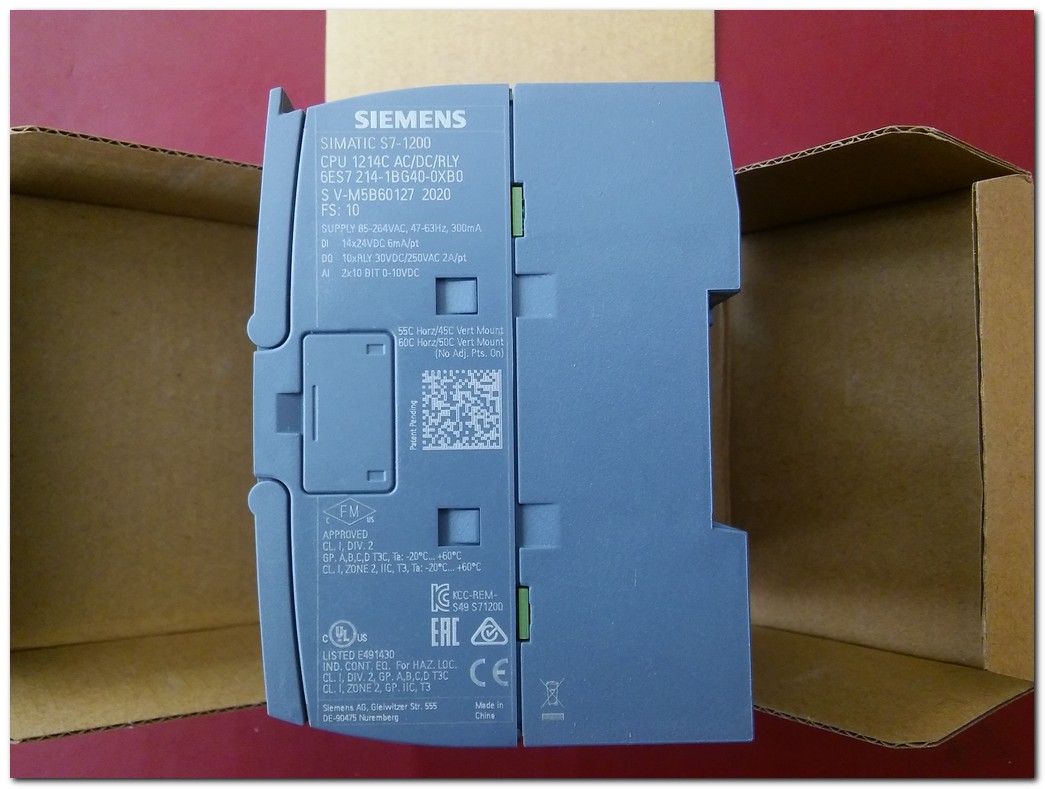 SIEMENS 6ES7214-1BG40-0XB0 6ES7 214-1BG40-0XB0 SIMATIC S7-1200 CPU MODULE SIFIR KUTULU PLC
