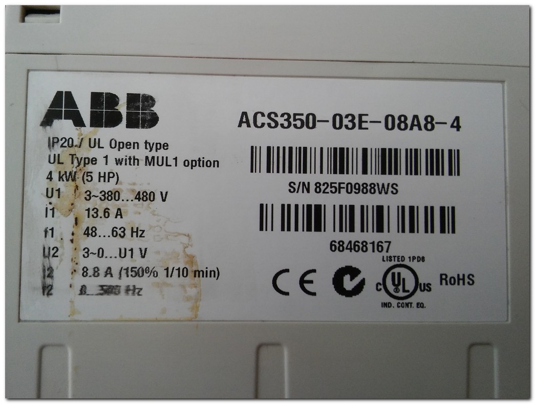 ABB ACS350-03E-08A8-4 4KW SÜRÜCÜ ACS350 4 KW INVERTER DRIVER
