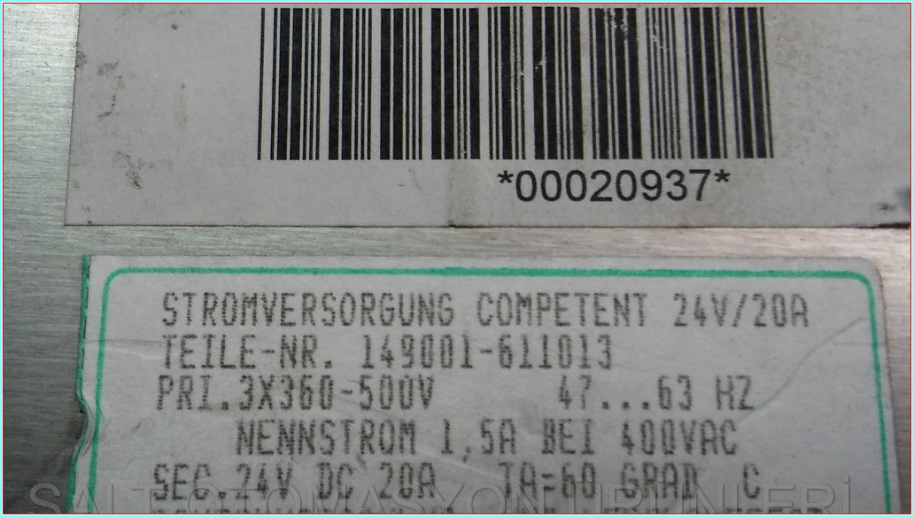 SCHNEİDER 149001-611013 COMPETENT POWER SUPPLY GÜÇ KAYNAĞI