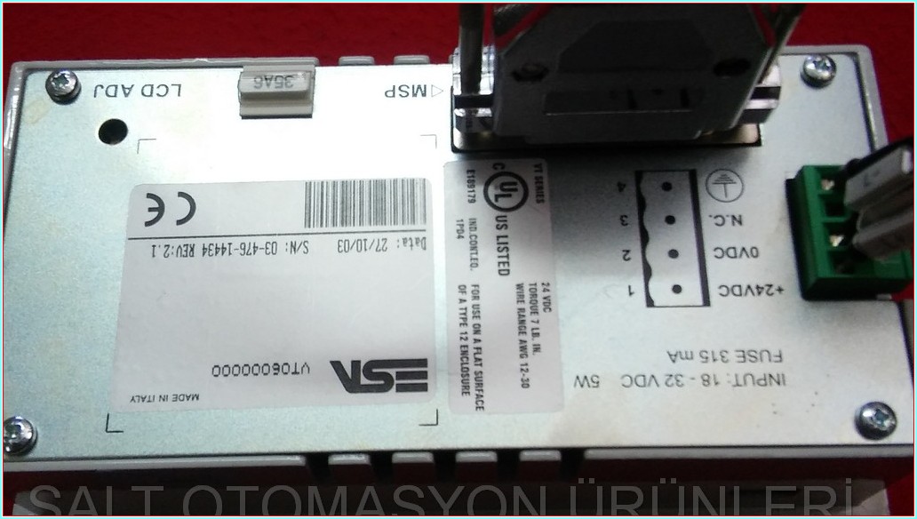 ESA VT60 VT06000000 OPERATÖR PANEL HMI
