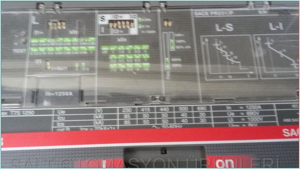ABB SACE TMAX T7S 1250 1250A 4 KUTUPLU TMŞ