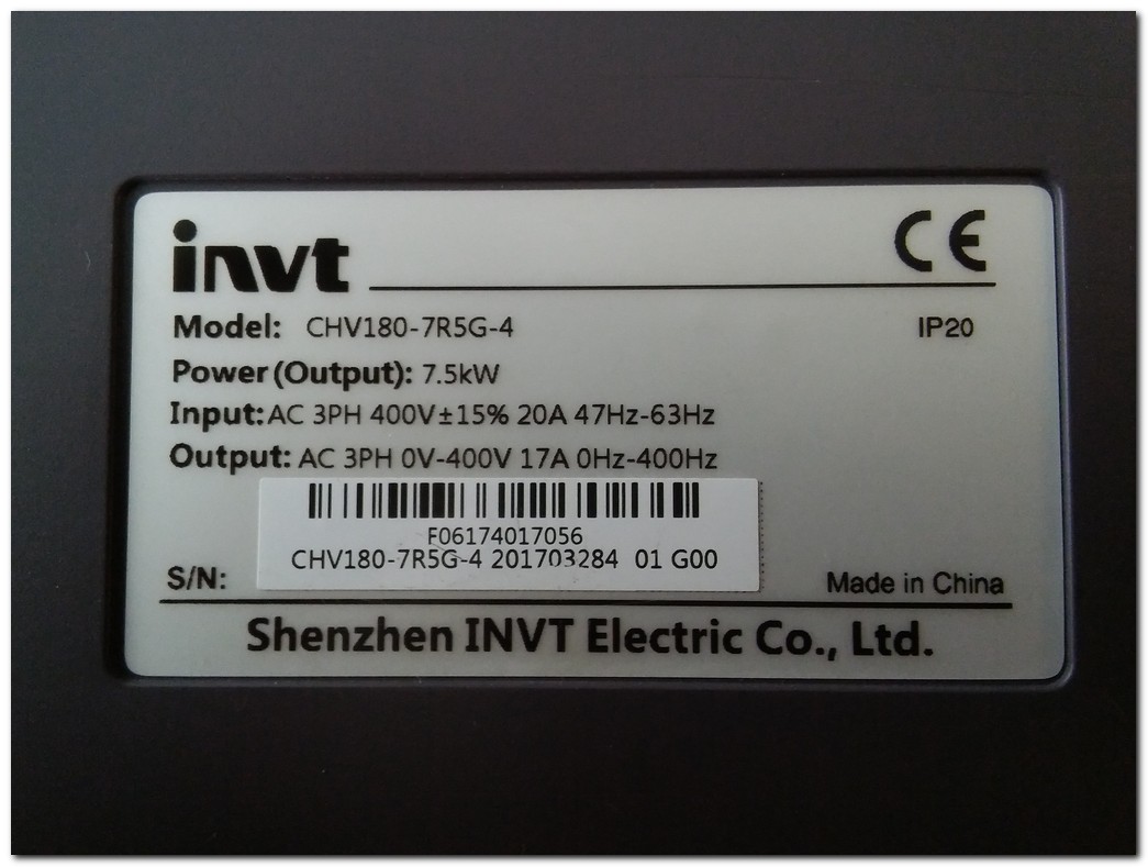 INVT CHV180-7R5G-4 7,5KW SÜRÜCÜ 7,5 KW INVERTER DRIVER