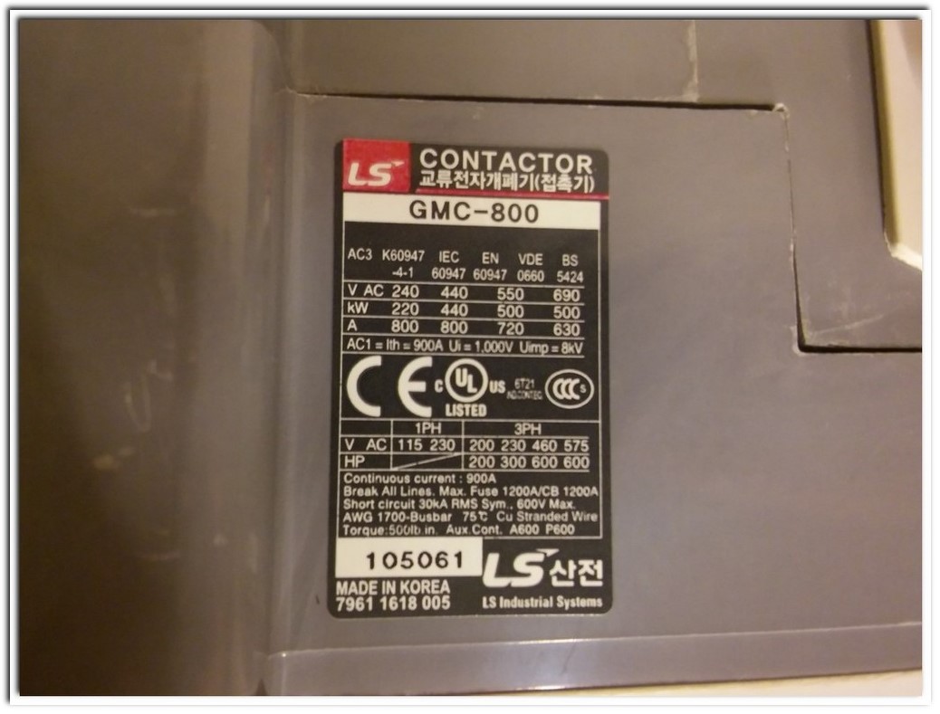 LS GMC-800 GMC800 MC-800 MC 800 MC800 GMC 800 MEC 800A CONTACTOR 800 AMPER MC-800A KONTAKTÖR