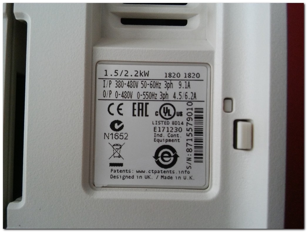 CONTROL TECHNIQUES M701-034 00045 A 2,2KW SÜRÜCÜ NİDEC M701 2,2 KW INVERTER DRIVER
