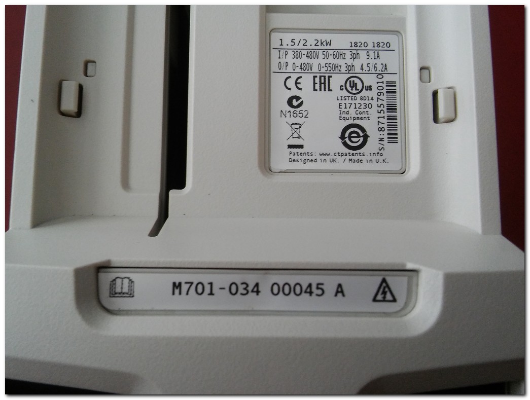CONTROL TECHNIQUES M701-034 00045 A 2,2KW SÜRÜCÜ NİDEC M701 2,2 KW INVERTER DRIVER
