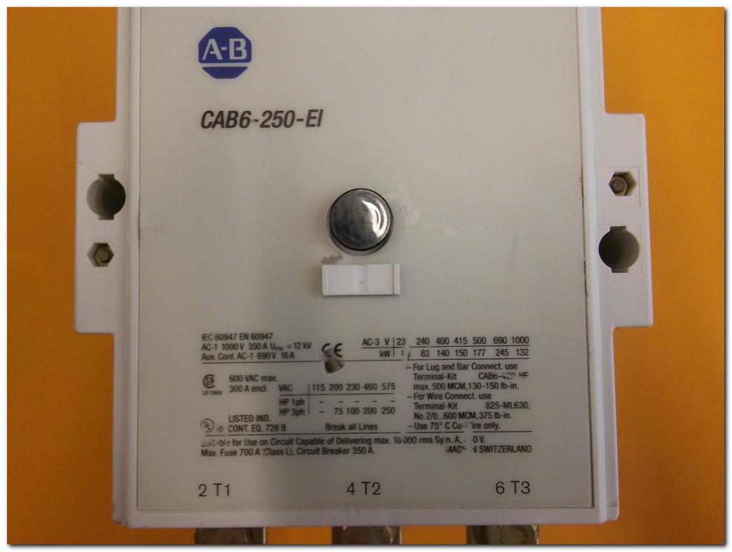 ALLEN BRADLEY CAB6-250-EI 140 KW 350A KONTAKTÖR