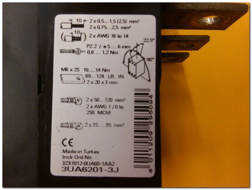 SIEMENS 3UA6201-3J 110-135A TERMİK MOTOR KORUMA