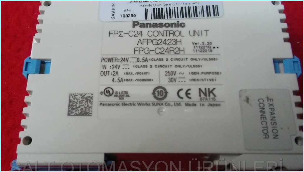 PANASONİC FPG-C24R2H AFPG2423H CONTROL UNIT KONTROL ÜNİTESİ PLC