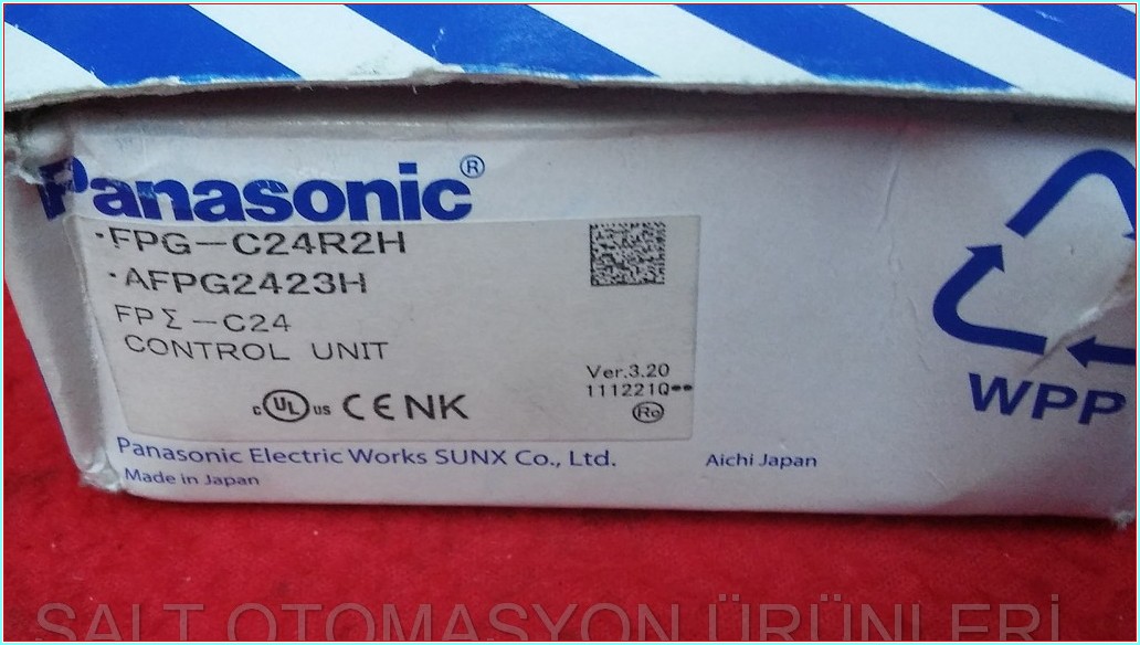 PANASONİC FPG-C24R2H AFPG2423H CONTROL UNIT KONTROL ÜNİTESİ PLC