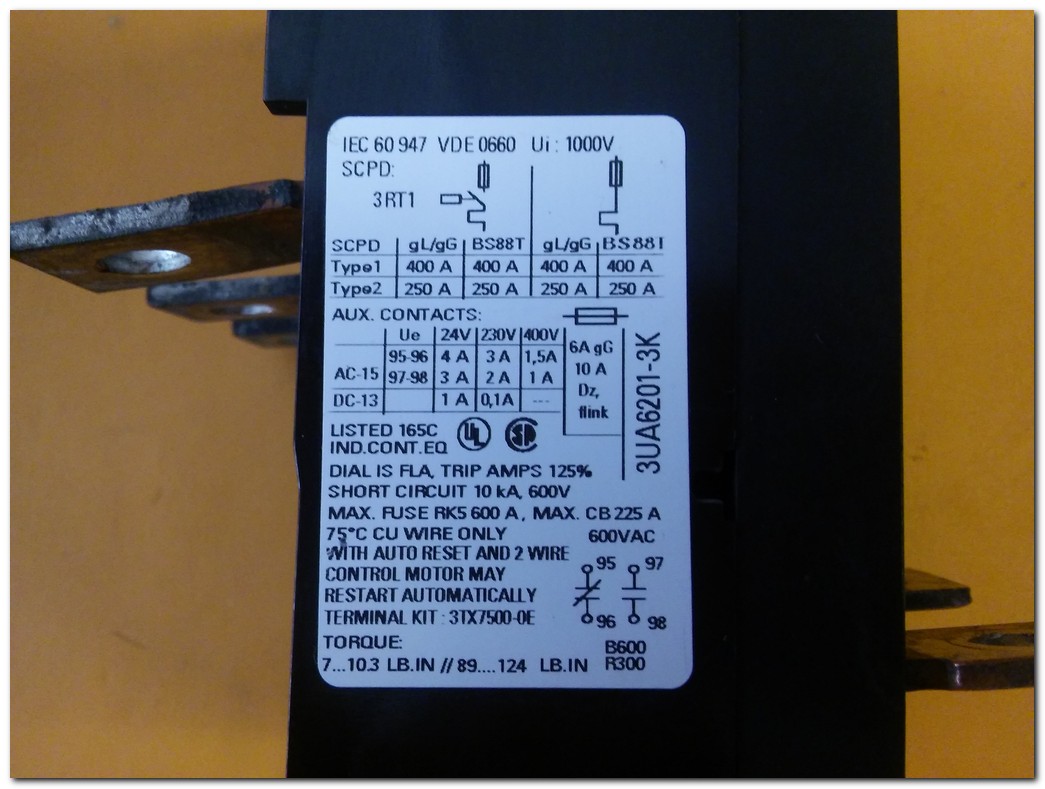 SIEMENS 3UA6201-3K 120-150A TERMİK MOTOR KORUMA